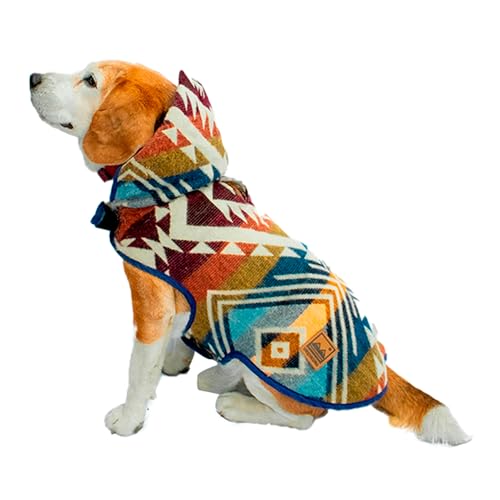 URQUKUMA Hundebekleidung, Größe M, handgefertigt, gestrickt von Kunsthandwerkern im Herzen der Berge Ecuadors, Winter-Hoddie-Outfit, Haustierkostüm von URQUKUMA