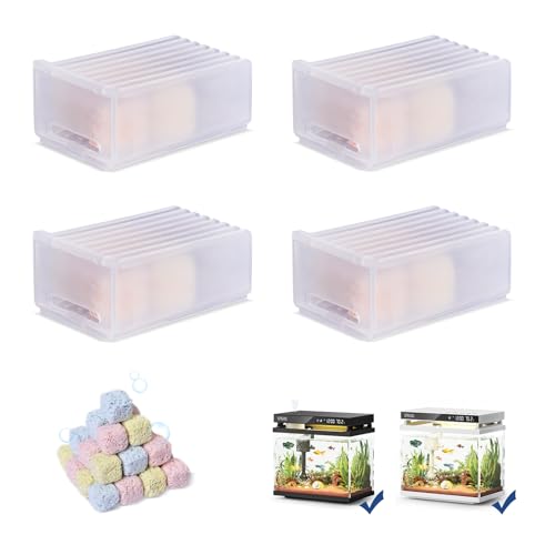 Aquarium-Bio-Filtermedien-Modul: 4-Box-Filtrationsmaterialien zur Reinigung der Wasserqualität, beseitigen Gerüche – URUQ Aquarium-Filterersatz Aquarium-Bio-Filtermedien-Modul: 4-Box-Filtrationsmaterialien zur Reinigung der Wasserqualität, beseitigen Gerüche – URUQ Aquarium-Filterersatz von URUQ