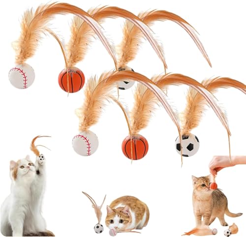 USRUTIUD Elastische Federbälle für Katzen USRUTIUD Elastische Federbälle für Katzen von USRUTIUD