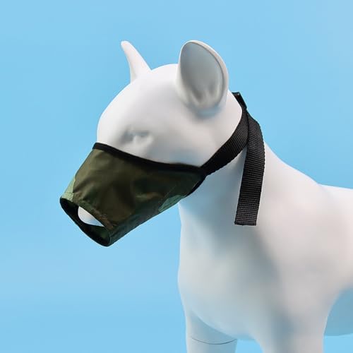 Hunde-Maulkorb, Anti-Bell, Anti-Beiß, verstellbare Haustier-Mundabdeckung (3# Mund von 16 cm) von USUASI