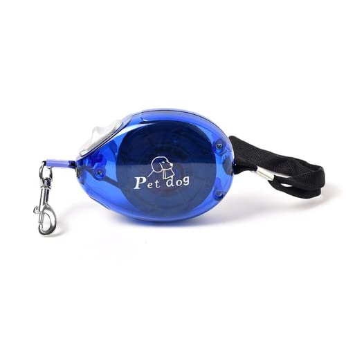 Hunde-Zugseil mit automatischem Teleskop-Halsband, Pudel, Französische Bulldogge, Haustierzubehör und Haustier-Bewegung, für kleine Hunde, Blau von USUASI