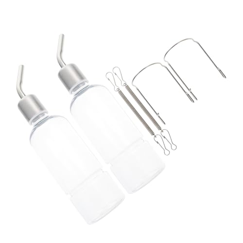 UTHCLO 2 STÜCK Kaninchen Trinkflaschen mit Edelstahl ventil Auslaufsichere Wasserspender für Nagerkäfig Transparenter Kunststoff Einfache Befestigung Geeignet für Kaninchen Hamster UTHCLO 2 STÜCK Kaninchen Trinkflaschen mit Edelstahl ventil Auslaufsichere Wasserspender für Nagerkäfig Transparenter Kunststoff Einfache Befestigung Geeignet für Kaninchen Hamster von UTHCLO