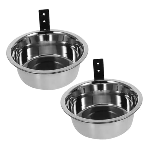 UTHCLO 2 Sätze Erhöhte Wandhalterung Hundenapf aus Edelstahl Platzsparende Futterstation für Große Hunde und Welpen Rutschfester Futter Wassernapf zur Sauberen Fütterung UTHCLO 2 Sätze Erhöhte Wandhalterung Hundenapf aus Edelstahl Platzsparende Futterstation für Große Hunde und Welpen Rutschfester Futter Wassernapf zur Sauberen Fütterung von UTHCLO