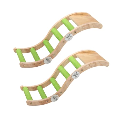 UTHCLO 2 Stück Budgerigar Holzleiter Teiliges Kauspielzeug Vogelkäfig Zubehör Langlebig Sicher Natürliches Kletterspiel für Wellensittiche Papageien Spielplatz UTHCLO 2 Stück Budgerigar Holzleiter Teiliges Kauspielzeug Vogelkäfig Zubehör Langlebig Sicher Natürliches Kletterspiel für Wellensittiche Papageien Spielplatz von UTHCLO