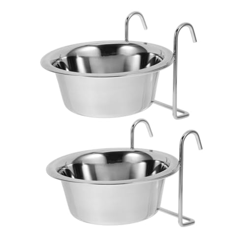 UTHCLO 2 Stück Edelstahl Hundenapf Hängend Platzsparend rutschfest Langlebig Wassernapf Katzen Welpen Futterstation für Kleine Haustiere UTHCLO 2 Stück Edelstahl Hundenapf Hängend Platzsparend rutschfest Langlebig Wassernapf Katzen Welpen Futterstation für Kleine Haustiere von UTHCLO