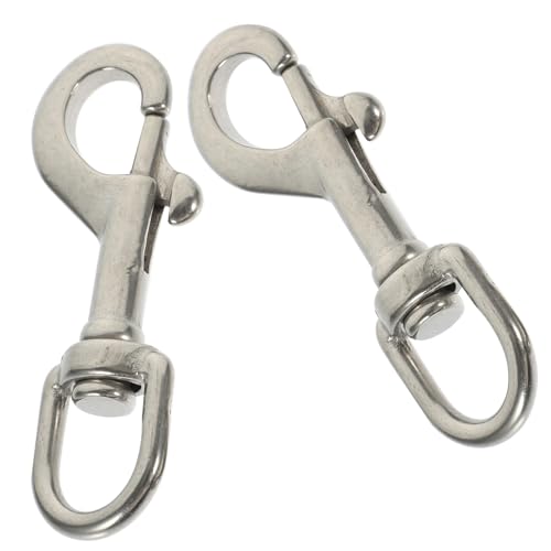 UTHCLO 2 Stück Edelstahl Karabinerhaken mit Drehgelenk Schnapphaken Robust für Hundeleinen Tauchen Outdoor ausrüstung und Vielseitige Befestigungen UTHCLO 2 Stück Edelstahl Karabinerhaken mit Drehgelenk Schnapphaken Robust für Hundeleinen Tauchen Outdoor ausrüstung und Vielseitige Befestigungen von UTHCLO