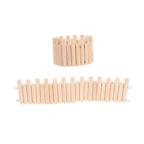 UTHCLO 2 Stück Hamster Holzleiter Spielplatz Teilig Kletterbrücke mit Zaun Schutzgehege Kleintier für Hamster Mäuse Rennmäuse Chinchillas zum Klettern und Verstecken UTHCLO 2 Stück Hamster Holzleiter Spielplatz Teilig Kletterbrücke mit Zaun Schutzgehege Kleintier für Hamster Mäuse Rennmäuse Chinchillas zum Klettern und Verstecken von UTHCLO