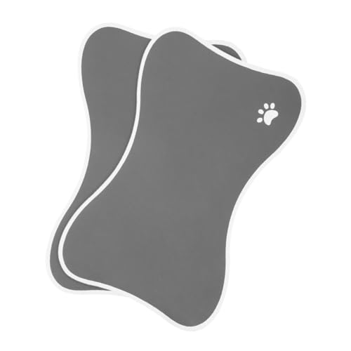 UTHCLO 2 Stück Kleine rutschfeste Futtermatten für Haustiere Knochenform Leicht zu Reinigen Anti-rutsch-unterlage für Futter Wassernäpfe Geeignet für Hunde und Katzen Drinnen und Draußen UTHCLO 2 Stück Kleine rutschfeste Futtermatten für Haustiere Knochenform Leicht zu Reinigen Anti-rutsch-unterlage für Futter Wassernäpfe Geeignet für Hunde und Katzen Drinnen und Draußen von UTHCLO