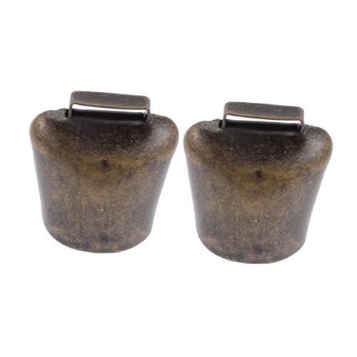 UTHCLO 2 Stück Kuhglocken aus Verzinktem Eisen Robuste Metallglocken mit Klaren Lauten Mittlere Langlebig Kuhglocken Dekoration Tierortung UTHCLO 2 Stück Kuhglocken aus Verzinktem Eisen Robuste Metallglocken mit Klaren Lauten Mittlere Langlebig Kuhglocken Dekoration Tierortung von UTHCLO