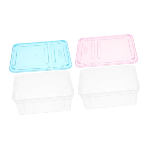 UTHCLO 2 Stück Reptilien Fütterungsbox Transparent Leichte Aufzuchtbox mit Lüftung für Kleine Echsen Spinnen Schildkröten und Schlangen Geeignet Kompaktes Terrarium für Unterwegs UTHCLO 2 Stück Reptilien Fütterungsbox Transparent Leichte Aufzuchtbox mit Lüftung für Kleine Echsen Spinnen Schildkröten und Schlangen Geeignet Kompaktes Terrarium für Unterwegs von UTHCLO