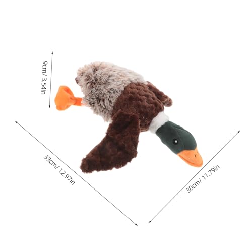 UTHCLO 2 Stück 野鸭狗狗玩具 Robustes Quietschspielzeug Für Hunde Plüschspielzeug Für Hunde Quietschspielzeug Welpenbeißspielzeug Kleines Kauspielzeug Für Welpen von UTHCLO