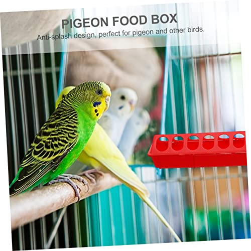 UTHCLO 2 Stück Tauben Futtertrog Rot Spritzgeschütztes Design Leicht zu Reinigen Geeignet für Tauben Papageien Wellensittiche und Andere Kleine Vögel Futterstation für Vogelkäfige und UTHCLO 2 Stück Tauben Futtertrog Rot Spritzgeschütztes Design Leicht zu Reinigen Geeignet für Tauben Papageien Wellensittiche und Andere Kleine Vögel Futterstation für Vogelkäfige und von UTHCLO
