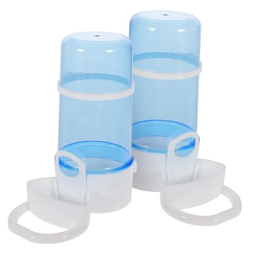 UTHCLO 2 Stück Teiliges Automatisches Futtersystem für Kleintiere Selbstnachfüllender Futter Wasserspender Geeignet für Hamster Kaninchen und Kleine Haustiere Praktische Zufällige Farbe von UTHCLO