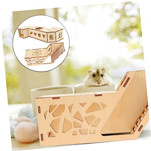 UTHCLO 2 Stück Teiliges Hamster aus Holz Widerstandsfähiger Labyrinth Tunnel für Kleintiere Trainingsspielzeug für Hamster und Ratten Fördert Bewegung und Gesundes Wachstum Versteckhaus UTHCLO 2 Stück Teiliges Hamster aus Holz Widerstandsfähiger Labyrinth Tunnel für Kleintiere Trainingsspielzeug für Hamster und Ratten Fördert Bewegung und Gesundes Wachstum Versteckhaus von UTHCLO