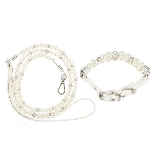 UTHCLO 2 Stück Verstellbares Welpen Hundehalsband mit Perlen Teiliges Set aus Sicherheitshalsband und Leine Langlebiges Design für Kleine Hunde für Party und Alltag UTHCLO 2 Stück Verstellbares Welpen Hundehalsband mit Perlen Teiliges Set aus Sicherheitshalsband und Leine Langlebiges Design für Kleine Hunde für Party und Alltag von UTHCLO