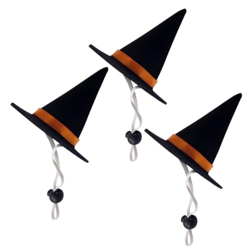 UTHCLO 3 Stück Halloween Hexenhüte für Haustiere Verstellbare Innendurchmesser Sicher und Langlebig für Kleine Hunde und Katzen Kreatives Party Kostümzubehör UTHCLO 3 Stück Halloween Hexenhüte für Haustiere Verstellbare Innendurchmesser Sicher und Langlebig für Kleine Hunde und Katzen Kreatives Party Kostümzubehör von UTHCLO