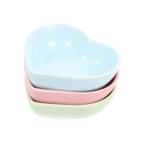 UTHCLO 3 Stück Keramik Futternäpfe Herzform für Hamster Meerschweinchen und Kleine Haustiere Langlebig Leicht zu Reinigen Farbiges für Sichere Fütterung und Dekoratives Zuhause UTHCLO 3 Stück Keramik Futternäpfe Herzform für Hamster Meerschweinchen und Kleine Haustiere Langlebig Leicht zu Reinigen Farbiges für Sichere Fütterung und Dekoratives Zuhause von UTHCLO