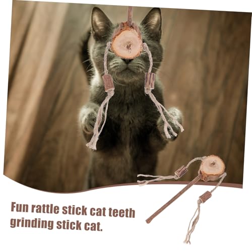 UTHCLO 3 Stück Teiliges Katzenspielzeug Rassel stab Form zur Zahnreinigung und Beschäftigung Robustes Beißspielzeug für Katzen und Kätzchen Fördert Natürliche Instinkte und Aktivierende von UTHCLO
