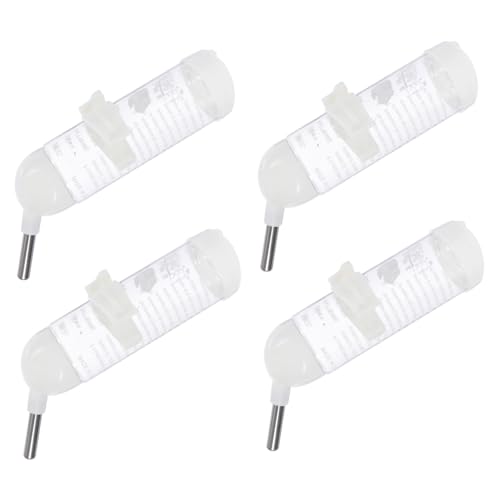 UTHCLO 4 Stück Teiliges Auslaufsichere Trinkflasche für Kleine Haustiere Hamster Wasserspender mit Edelstahl Dosierspitze Praktisch zum Befestigen Am Käfig für Sauberes Trinken UTHCLO 4 Stück Teiliges Auslaufsichere Trinkflasche für Kleine Haustiere Hamster Wasserspender mit Edelstahl Dosierspitze Praktisch zum Befestigen Am Käfig für Sauberes Trinken von UTHCLO