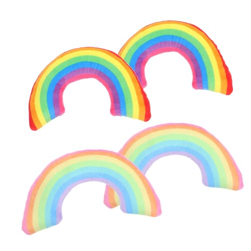 UTHCLO 4 Stück Teiliges Katzenkissen mit Katzenminze Weiches Langlebiges Kuschelkissen in Regenbogenfarben Interaktives Katzenspielzeug zur Beruhigung und Tiefen Schlafunterstützung UTHCLO 4 Stück Teiliges Katzenkissen mit Katzenminze Weiches Langlebiges Kuschelkissen in Regenbogenfarben Interaktives Katzenspielzeug zur Beruhigung und Tiefen Schlafunterstützung von UTHCLO