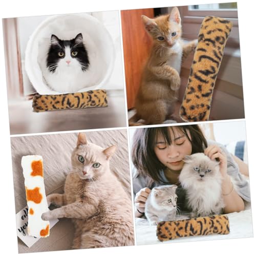 UTHCLO 4 Stück Teiliges Katzenspielzeug mit Katzenminze Beißfestes Kissen Design Interaktiv für Hauskatzen Stresslindernd und Langlebig Stimuliert Jagdinstinkt und Zahnpflege von UTHCLO