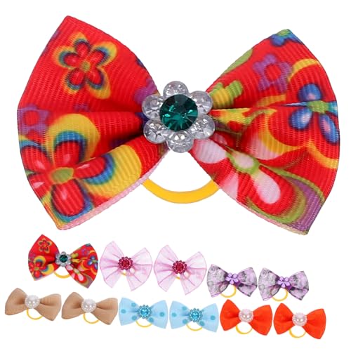 UTHCLO 40 Stück Teiliges Haustier Haarschleifen Elastische Topknot Haargummis für Hunde Katzen Verstellbar Bunte Haarschmuck Accessoires für Süße Frisuren UTHCLO 40 Stück Teiliges Haustier Haarschleifen Elastische Topknot Haargummis für Hunde Katzen Verstellbar Bunte Haarschmuck Accessoires für Süße Frisuren von UTHCLO