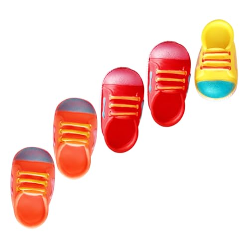 UTHCLO 5 Stück Teiliges Bissfestes Welpen kauspielzeug aus Vinyl Katzenspielzeug mit Kreativer Schuhform Fördert Gesundheit und Beschäftigung Geeignet für Haustiere Zufällige Farbe von UTHCLO