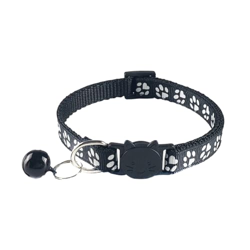 UTHCLO 5 Stück Teiliges Katzenhalsband mit Glocke Verstellbares Haustier zubehör für Kleine Katzen und Kätzchen Langlebiges Material Modisch und Sicher Farben Gelb Schwarz Himmelblau UTHCLO 5 Stück Teiliges Katzenhalsband mit Glocke Verstellbares Haustier zubehör für Kleine Katzen und Kätzchen Langlebiges Material Modisch und Sicher Farben Gelb Schwarz Himmelblau von UTHCLO