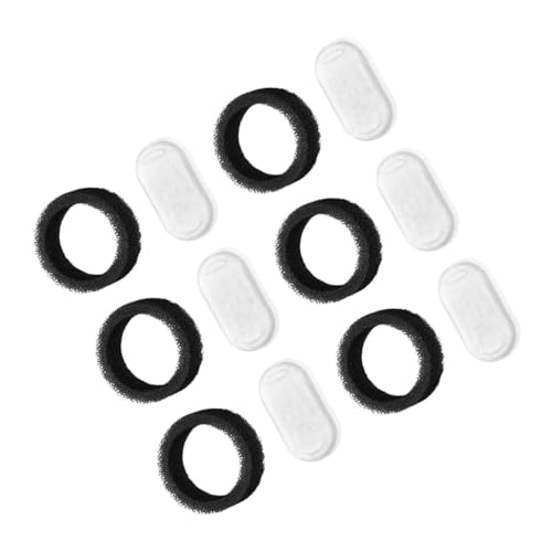 UTHCLO 6 Sätze Katzenwasserbrunnenfilter mit Aktivkohle und Schwamm Ersatzfilter für Haustier trinkbrunnen Effektive Partikelentfernung Sichere Materialien Einfache Installation von UTHCLO