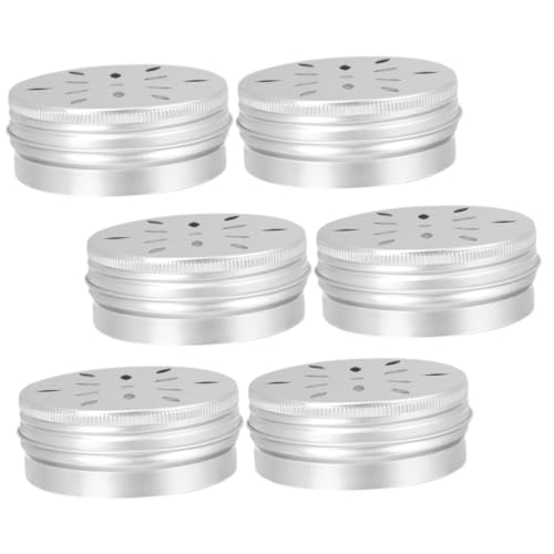 UTHCLO 6 Stück Teiliges Hundeduft trainingsset Aluminium Duftbox Frei von Scharfen Kanten Kleine Geruchstrainingsbehälter für Professionelle Nasenarbeit und Vielseitiges Hundetraining von UTHCLO