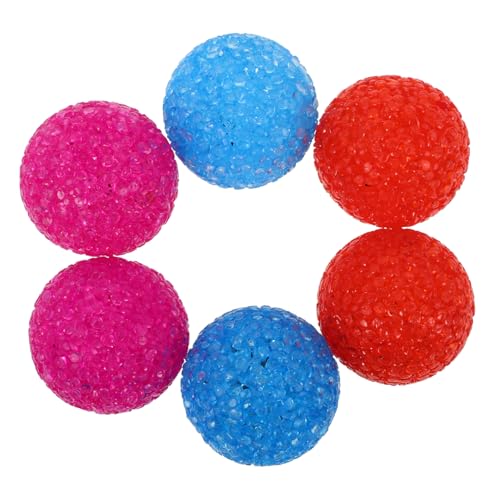 UTHCLO 6 Stück Teiliges Katzenspielzeug Plastikbälle mit Glocken Interaktive Kauspielzeuge für Katzen und Kätzchen Fördert Bewegung und Beschäftigung Farblich Sortiert Zufällige Farbe von UTHCLO