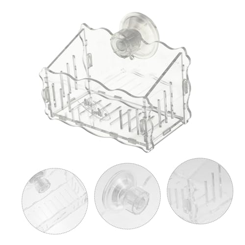 UTHCLO Acryl Aquarium Pflanzenhalter Saugnapf Pflanzgefäß für Wasserpflanzen Vertikale Dekoration Langlebig Praktisch Geeignet für Fischbecken Aquarienlandschaft Mittelgroß von UTHCLO