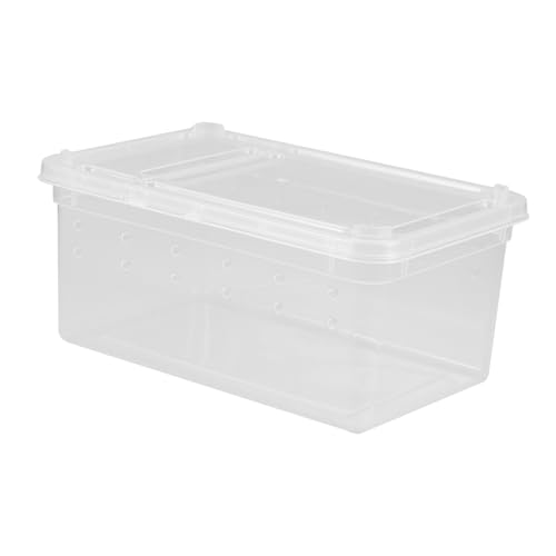 UTHCLO Acryl Reptilien Aufzuchtbox mit Belüftung Robuste Transparente Futter Terrarienbox für Schlangen Spinnen Geckos Krabben Frösche Schnecken Kompakt Wiederverwendbar Platzsparend von UTHCLO