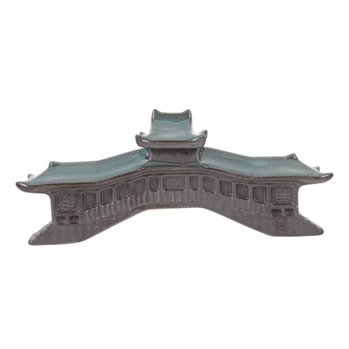 UTHCLO Aquarium-pavillon-Ornament Miniatur-brücken-Dekoration Landschaftsdekoration Für Aquarium Orientalischer Turmstatue Japanische Gartenfigur Deko Zubehör von UTHCLO