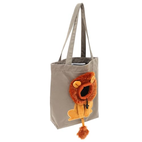 UTHCLO Atmungsaktive Schulter Tragetasche für Kleine Haustiere mit Tiermotiv Leichte Canvas Pet Bag mit Großem Sichtfenster für Katzen und Kleine Hunde Beim Täglichen Spaziergang von UTHCLO