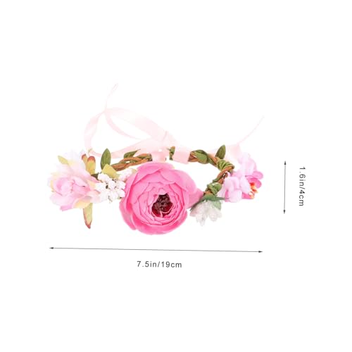 UTHCLO Blumenkranz Katzenhalsband Rosa Zartes Haustier Halsband für Kleine Hunde und Kätzchen Leichtes Verstellbares Kragen für Alltag Party Hochzeit und Fotosession von UTHCLO
