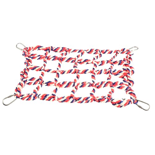 UTHCLO Buntes Kletternetz für Vögel und Kleintiere Hängespielzeug für Papageien Wellensittiche Hamster und Nager Fördert Bewegung Balance und Spielspaß Vielseitig Befestigbar UTHCLO Buntes Kletternetz für Vögel und Kleintiere Hängespielzeug für Papageien Wellensittiche Hamster und Nager Fördert Bewegung Balance und Spielspaß Vielseitig Befestigbar von UTHCLO