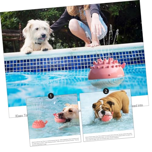 UTHCLO Elektrisches Wasserspritzspielzeug für Hunde Batteriebetrieben Spritzendes Robustes Kauspielzeug aus Lebensmittelechtem Abs und TPR für Sommerlichen Outdoor wasserspaß und UTHCLO Elektrisches Wasserspritzspielzeug für Hunde Batteriebetrieben Spritzendes Robustes Kauspielzeug aus Lebensmittelechtem Abs und TPR für Sommerlichen Outdoor wasserspaß und von UTHCLO