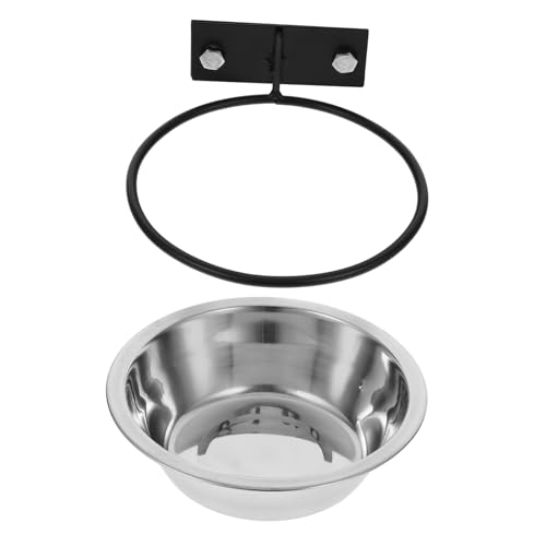 UTHCLO Erhöhter Wandmontierter Hundenapf Aus Edelstahl Ergonomische Futterstation Für Hunde Und Katzen Platzsparender Haustier Wassernapf Zur Verbesserung Von Komfort Und Verdauung von UTHCLO