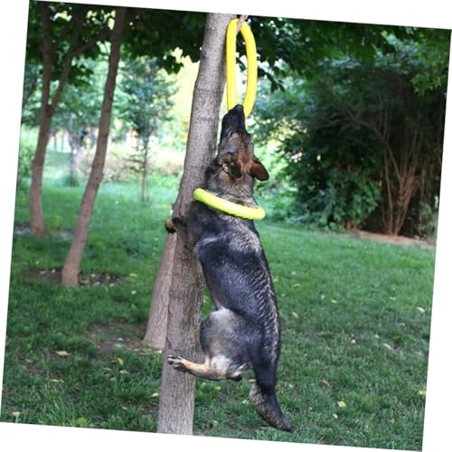 UTHCLO Eva Hundespielzeug Pulling Ring Gelb Leichtes Bissfestes Outdoor für Hunde Interaktives Kauspielzeug für Gesunde Zahnpflege und Spaß UTHCLO Eva Hundespielzeug Pulling Ring Gelb Leichtes Bissfestes Outdoor für Hunde Interaktives Kauspielzeug für Gesunde Zahnpflege und Spaß von UTHCLO