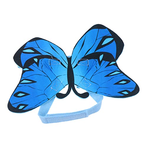 UTHCLO Halloween Katzenkostüm Schmetterlingsform Pet Apparel Leichtes Festival Outfit für Katzen Blau mit Langlebigem Filzstoff und Kreativem Design von UTHCLO