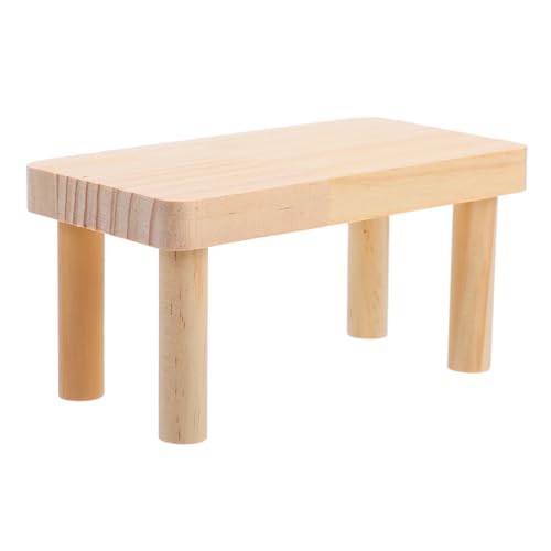 UTHCLO Hamster Holzplattform Mehrstöckig Zweistöckig Langlebig Multifunktional für Meerschweinchen Käfig Spielplatz Klettergerüst Kleintierzubehör von UTHCLO