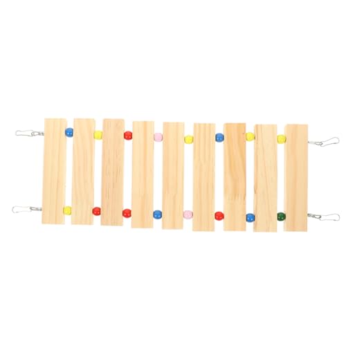 UTHCLO Hamster Kletterleiter aus Holz Bissfestes Kletterspielzeug für Kleine Haustiere Glatte Oberfläche Platzsparend Sicher und Geruchlos Geeignet für Hamster und Chinchillas von UTHCLO