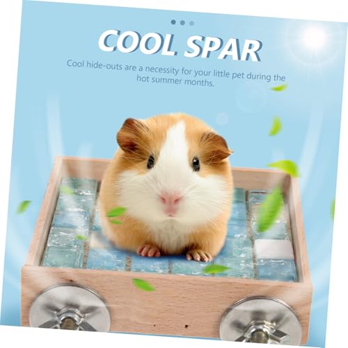 UTHCLO Hamster Kühlpad aus Holz und Quarzplatte Langlebige Kühlmatte für Kleine Haustiere Wie Kaninchen Chinchillas Kühlt Sicher und Angenehm im Sommer Glatte Oberfläche Frei von Graten UTHCLO Hamster Kühlpad aus Holz und Quarzplatte Langlebige Kühlmatte für Kleine Haustiere Wie Kaninchen Chinchillas Kühlt Sicher und Angenehm im Sommer Glatte Oberfläche Frei von Graten von UTHCLO