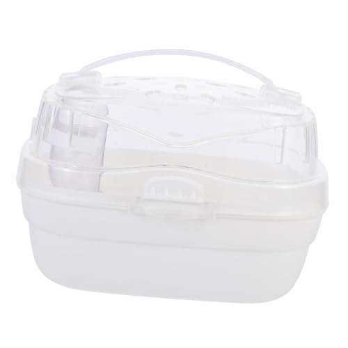 UTHCLO Hamster Transportbox Tragbarer Kleintierkäfig Ausbruchsicher Leicht Reinigung Hamsterkäfig Für Zwerghamster Mäuse Frettchen Mit Griff Reisekäfig Weiß UTHCLO Hamster Transportbox Tragbarer Kleintierkäfig Ausbruchsicher Leicht Reinigung Hamsterkäfig Für Zwerghamster Mäuse Frettchen Mit Griff Reisekäfig Weiß von UTHCLO