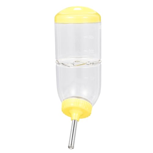 UTHCLO Hamster Trinkflasche mit Federclip Praktischer Kleintier Wasserspender für Hamster Chinchilla Meerschweinchen Einfach zu Bedienen Platzsparend Geeignet für Kleine Haustiere von UTHCLO