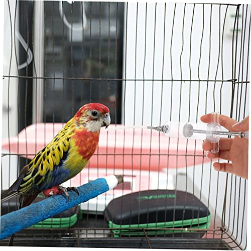 UTHCLO Handfütterung Vogelspritze mit Fütterungsschläuchen und Dichtungen Parrot Feeder für Kleine und Mittelgroße Papageienküken Praktische Vogelhandaufzucht Zubehör von UTHCLO