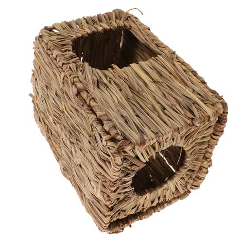 UTHCLO Handgefertigtes Geflochtenes Stroh Nest für Kaninchen und Kleintiere Kleines Faltbares Hasenhaus Natürliches Nagerbett Schützendes Kaubares Wohlfühlhaus für Hamster und UTHCLO Handgefertigtes Geflochtenes Stroh Nest für Kaninchen und Kleintiere Kleines Faltbares Hasenhaus Natürliches Nagerbett Schützendes Kaubares Wohlfühlhaus für Hamster und von UTHCLO