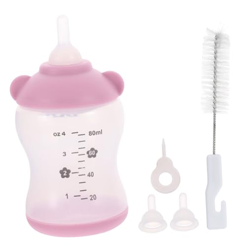 UTHCLO Haustier Fütterungsflasche mit Hitzebeständig Flexibel Auslaufsicher für Welpen und Kätzchen Tragbar Leicht für Kleine Haustiere und Unterwegs von UTHCLO