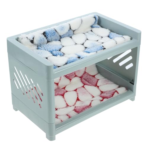 UTHCLO Haustierbett für Hamster und Kaninchen Nest mit Verstellbarem Design Bequemes Chinchilla Bett Abnehmbar Sichere Kuschelecke für Kleine Nager und Meerschweinchen Zufällige Farbe UTHCLO Haustierbett für Hamster und Kaninchen Nest mit Verstellbarem Design Bequemes Chinchilla Bett Abnehmbar Sichere Kuschelecke für Kleine Nager und Meerschweinchen Zufällige Farbe von UTHCLO